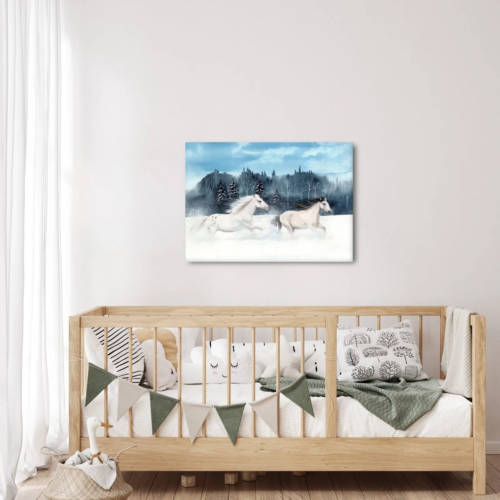 Obraz malowanych koni (70x50 cm)