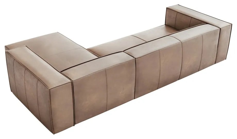 Jasnobrązowy skórzany narożnik (prawostronny) Madame – Windsor &amp; Co Sofas