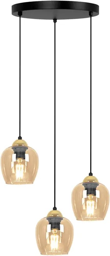 Lampa wisząca z delikatnym kloszem beżowa K6-A14
