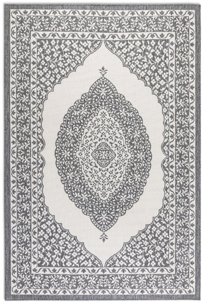Dywan dwustronny zewnętrzny Gemini Alladyn szaro-kremowy 80 cm x 150 cm