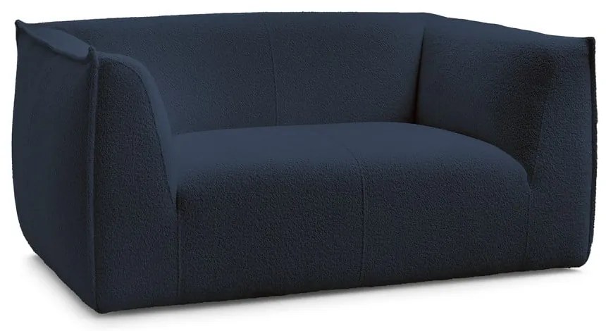 Ciemnoniebieska sofa z materiału bouclé 170 cm Giorgia – Bobochic Paris