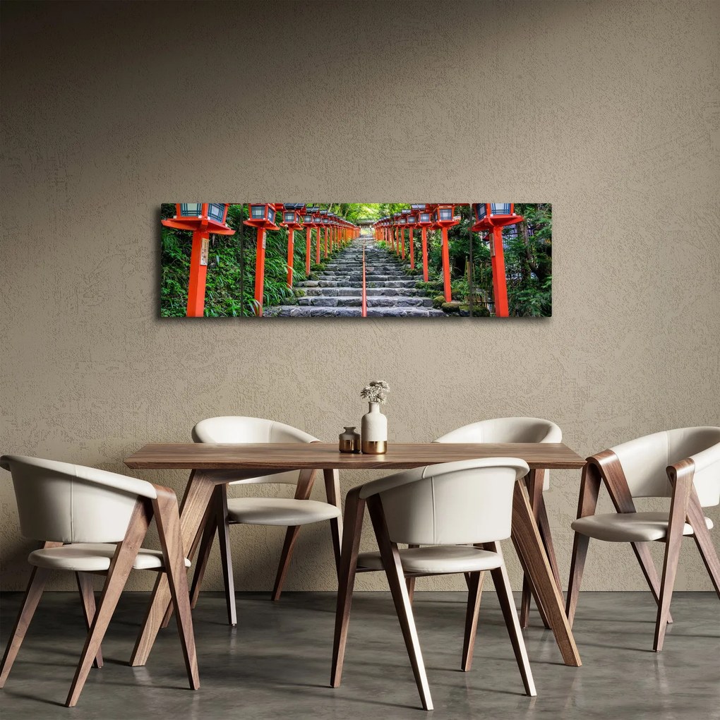 Obraz - Sanktuarium Kifune (170x50 cm)