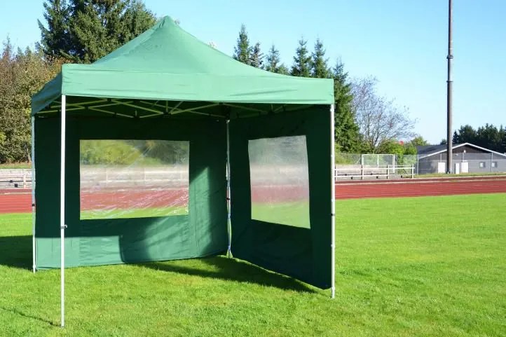 Pawilon ogrodowy Profi rozkładany 3 x 3 m - zielony 2 ściany