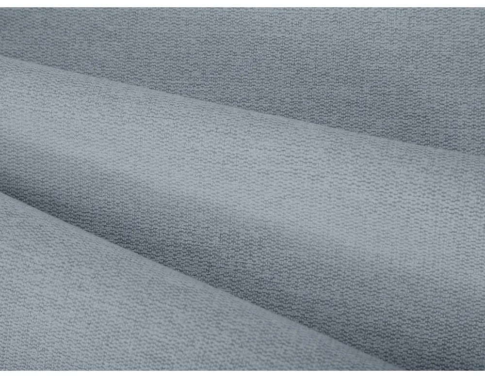 Jasnoniebieskie tapicerowane łóżko dwuosobowe ze schowkiem i stelażem 140x200 cm Casey – Mazzini Beds