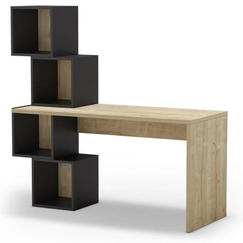 Biurko w dekorze dębu 60x154 cm Cubik – Marckeric