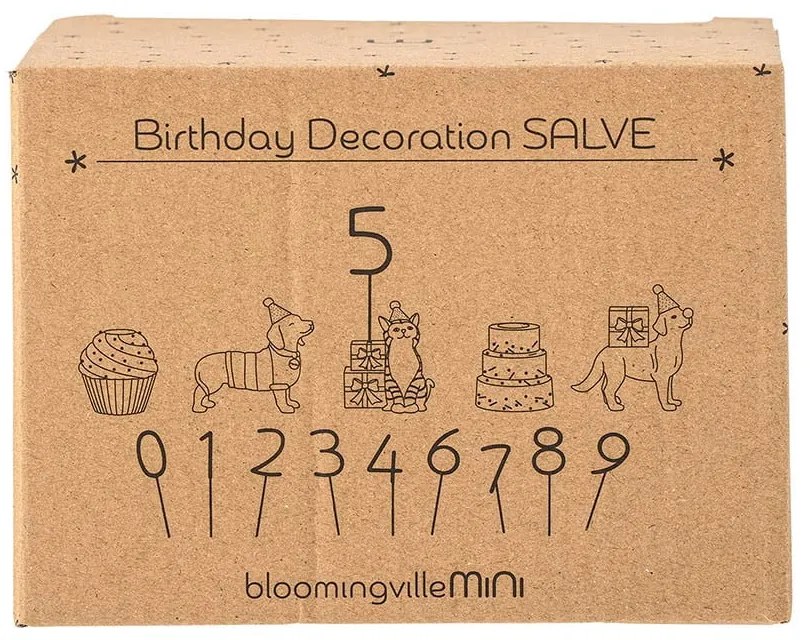 Dekoracja urodzinowa 15 szt. Salve – Bloomingville Mini