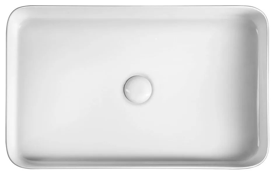 Biała umywalka ceramiczna Sapho Blade, 65x40 cm
