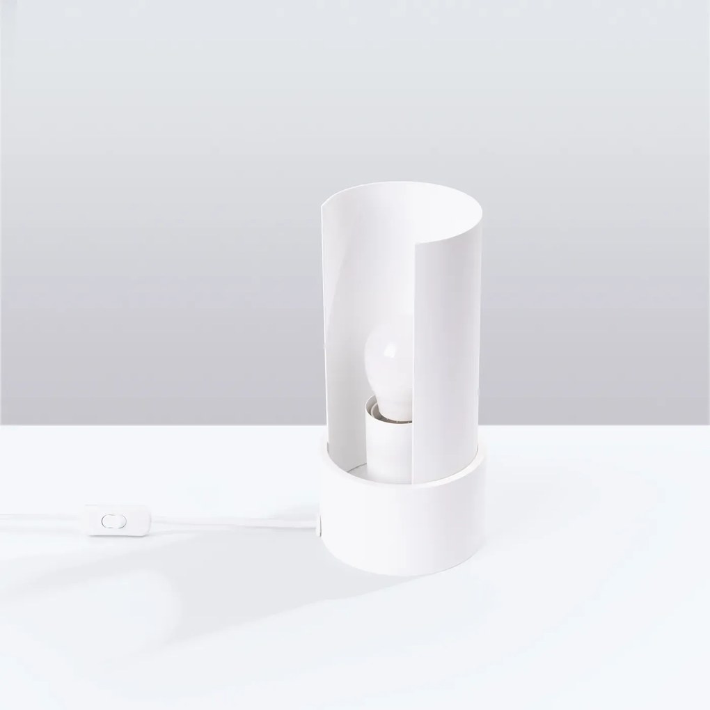 Lampa biurkowa FLASH biała SOLLUX LIGHTING