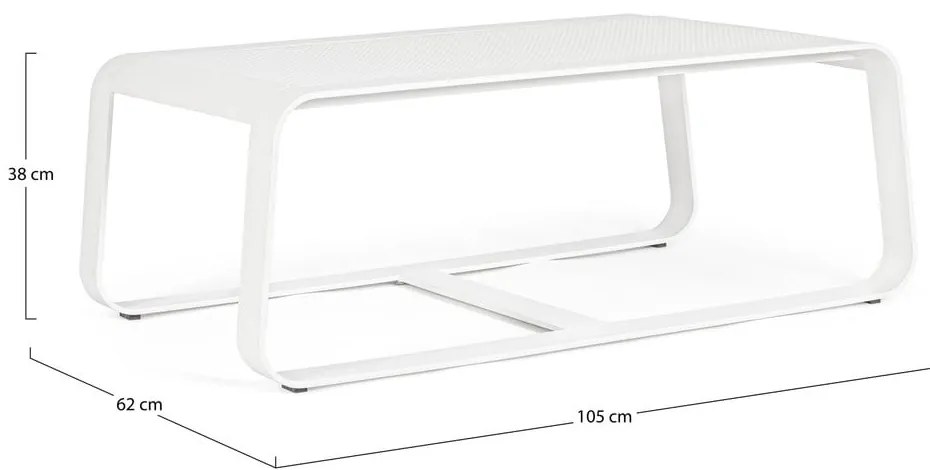 Aluminiowy stolik ogrodowy 62x105 cm Merrigan – Bizzotto