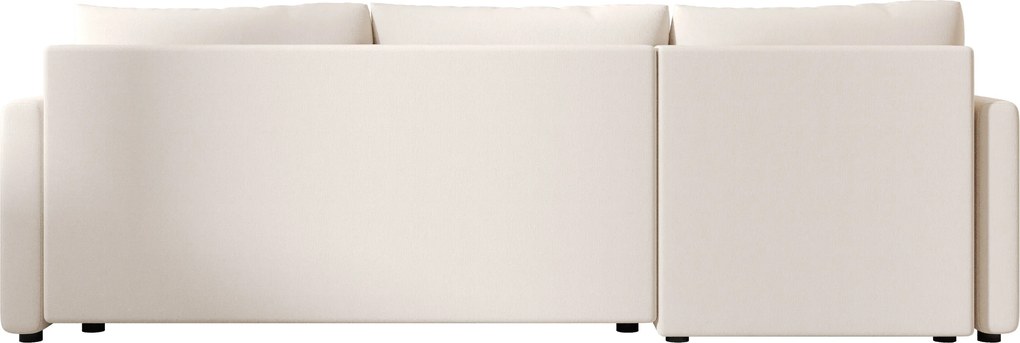 Rozkładana narożna sofa VENORIA 220x143 cm, kremowa, uniwersalna + 2 poduszki GRATIS