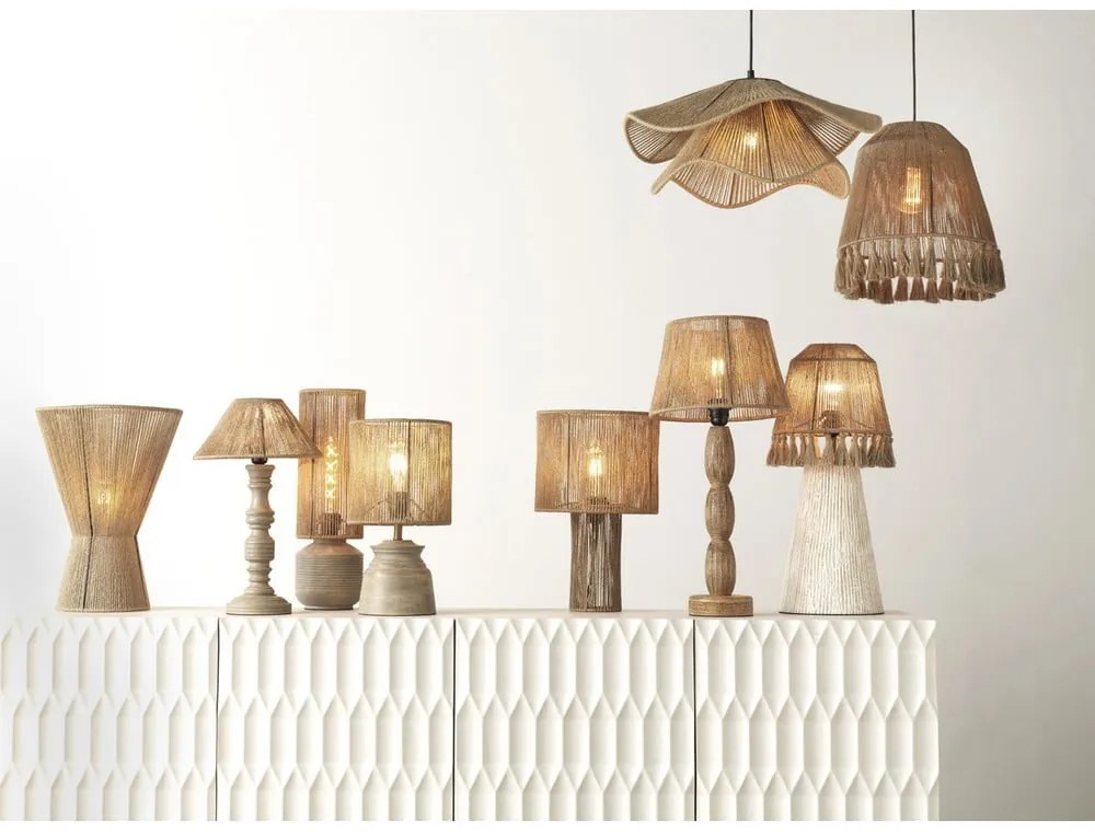 Naturalna lampa stołowa (wys. 24 cm) – Geese