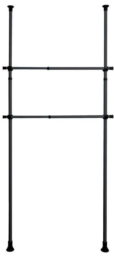 Szyna do garderoby, drążek do ubrań HERKULES 2 sztuki, 75-120 cm, WENKO