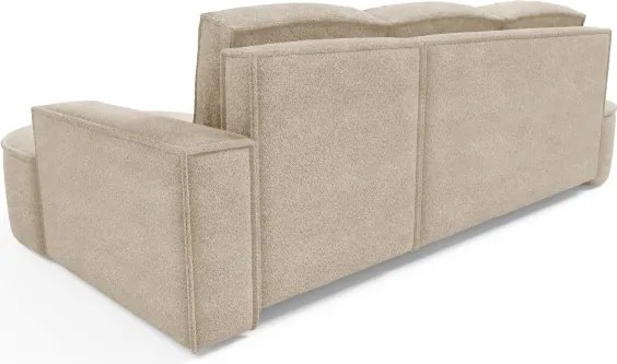 Narożnik MOLLY Prawostronny z funkcją spania, wolnostojący tkanina ABRIAMO 03 Beżowy