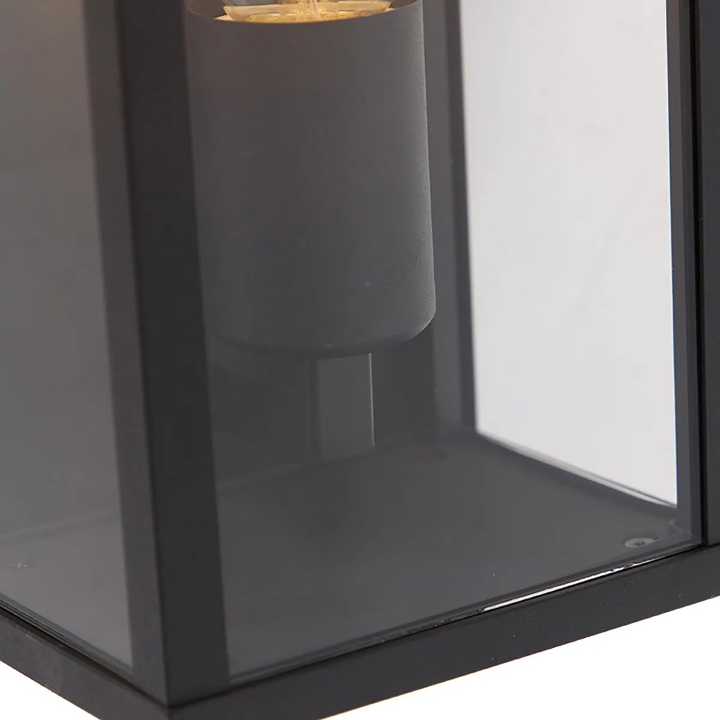Zewnetrzna Zestaw 2 lamp ściennych w stylu industrialnym czarnych 26 cm IP44 - CharloisPrzemysłowy Oswietlenie zewnetrzne