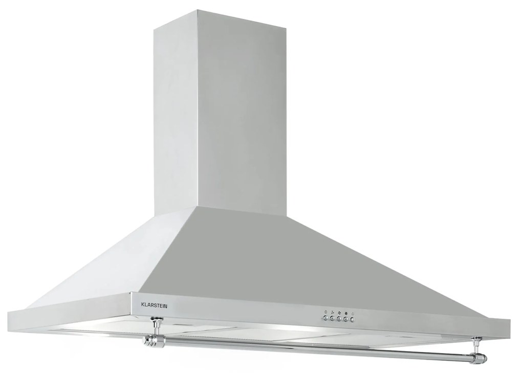 Klarstein Montblanc 599.2m³/h 90cm Okap Retro Srebrny