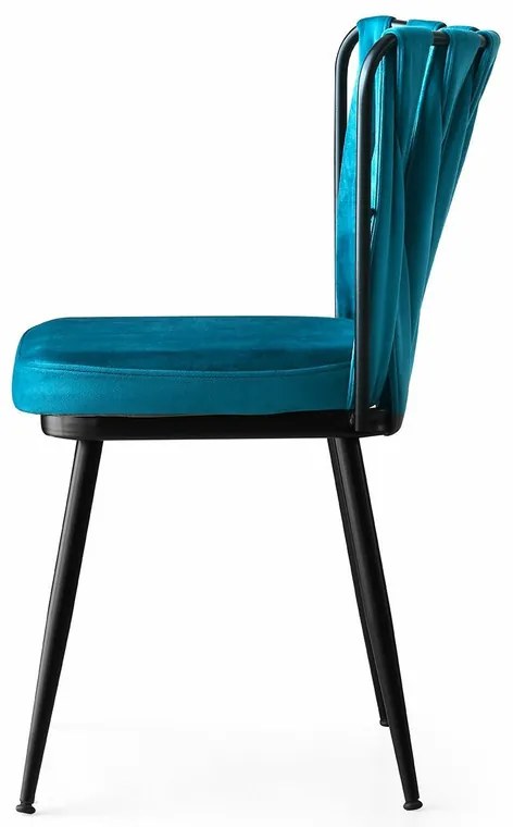 Zestaw krzeseł do jadalni Kusakli Blue, 4 szt., 4 szt.