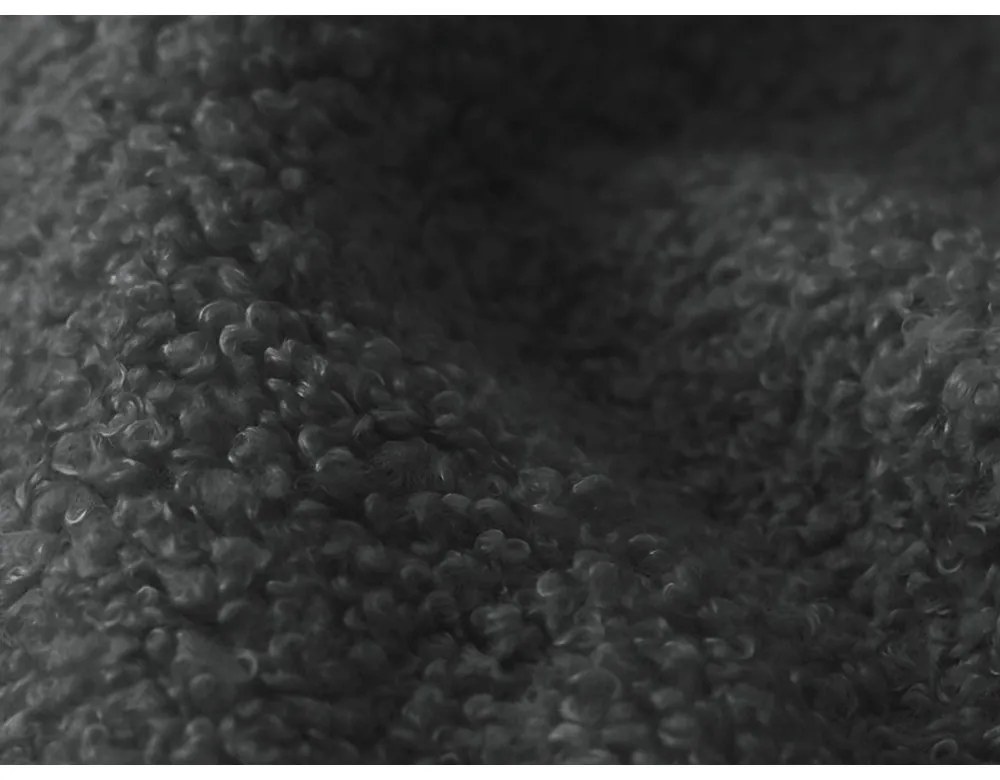 Ciemnoszare tapicerowane łóżko dwuosobowe ze stelażem i schowkiem 180x200 cm Makapu – Makamii