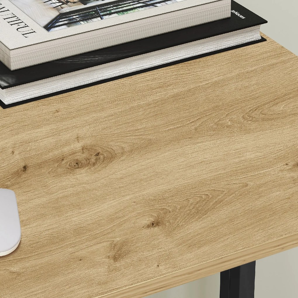 Składane biurko ZARIMO 80x40 cm, dąb artisan