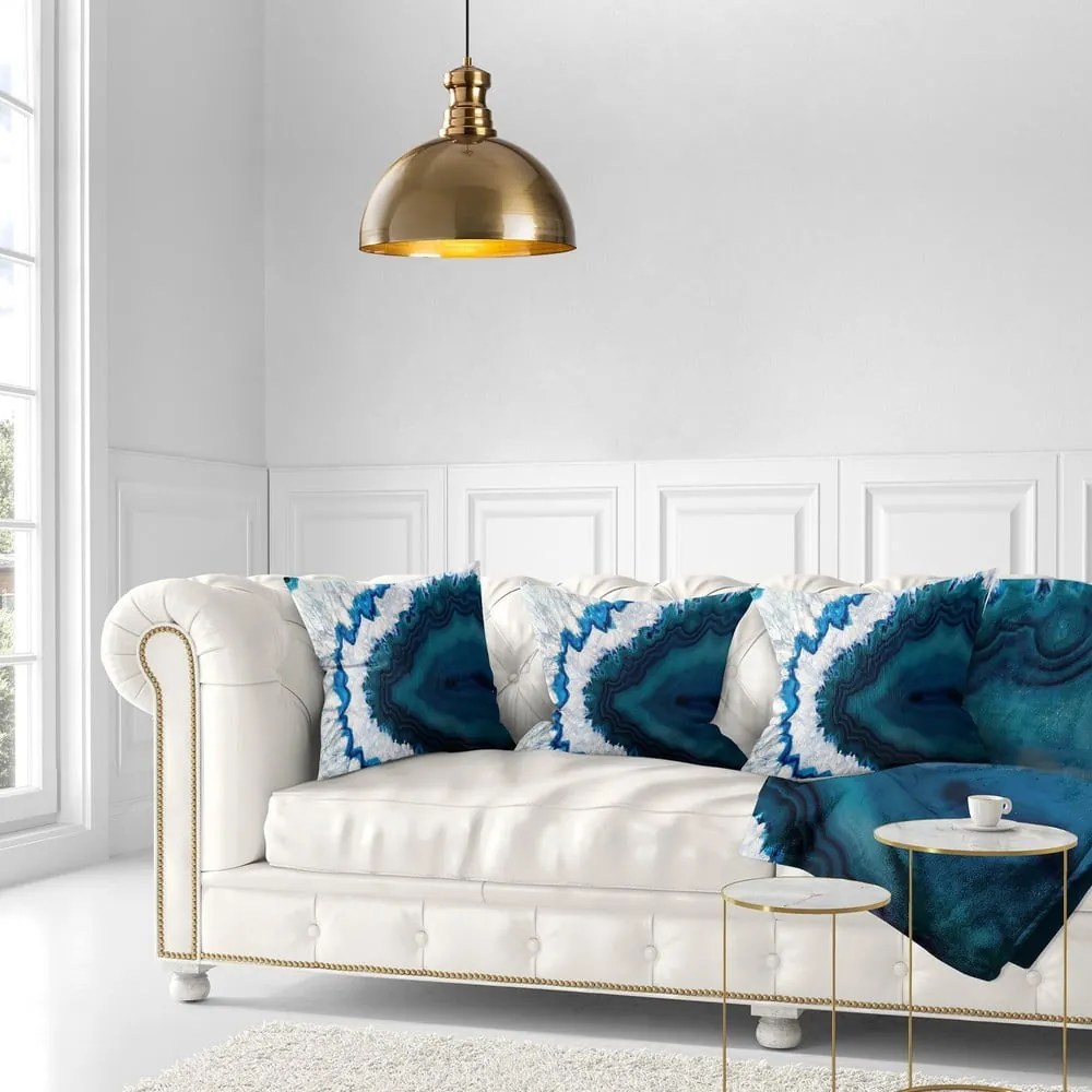 Lampa wisząca w kolorze złota z metalowym kloszem ø 40 cm Vamp – Opviq lights