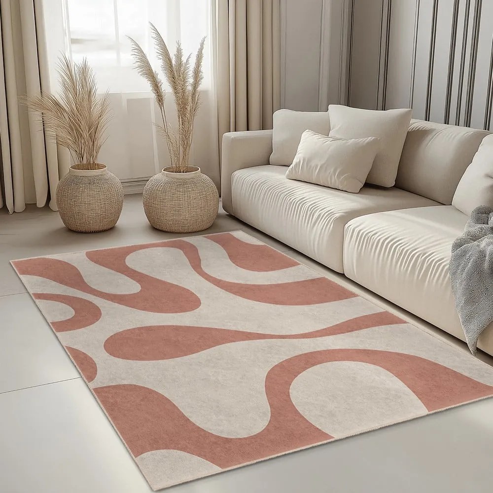 Różowy dywan odpowiedni do prania 160x230 cm Strawberry Latte – Mila Home
