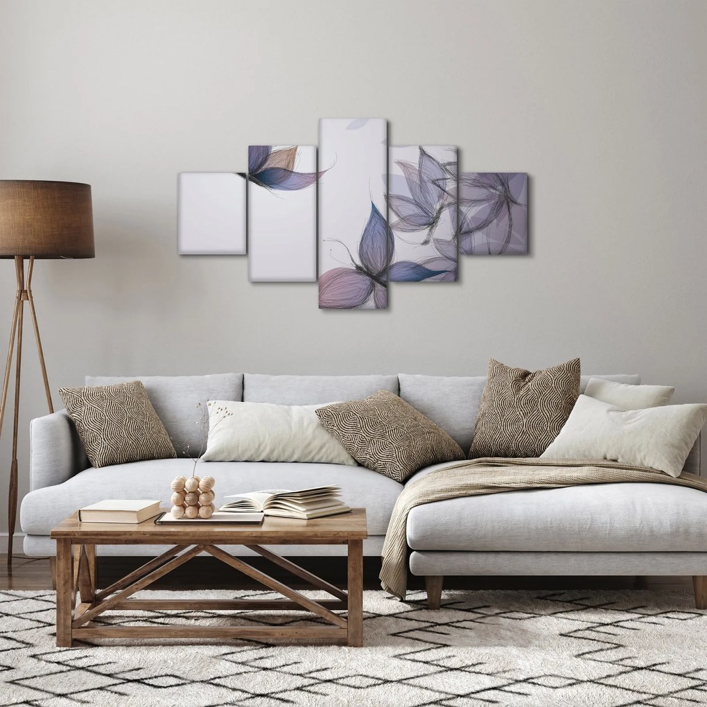 Obraz - Rysowanie motyli (125x70 cm)