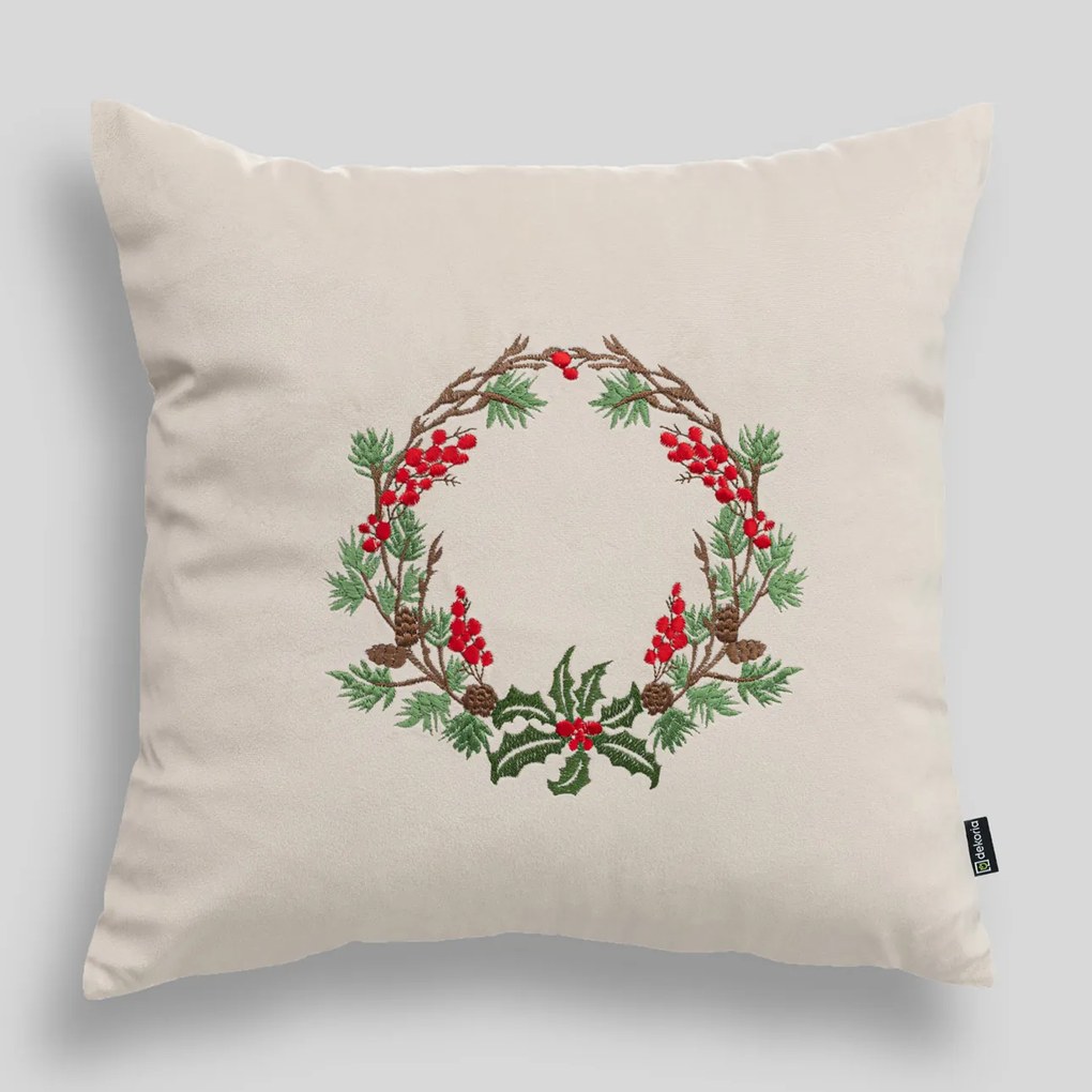 Poszewka na poduszkę Winter Wreath 43x43 cm