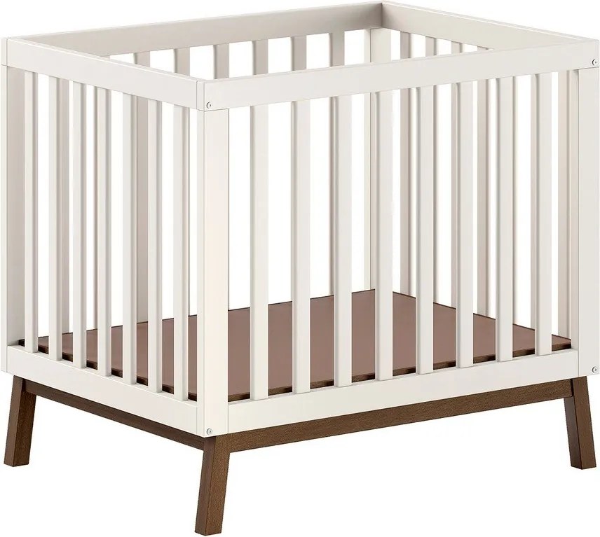 Beżowy kojec dla dzieci z litego drewna sosnowego 95x75 cm Sezane – Vipack