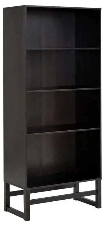 Czarny regal z drewna sosnowego 75x175 cm Jolene – Støraa