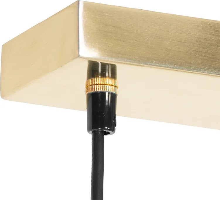 Nowoczesna lampa wisząca mosiężna 5-światłowa - Jeana