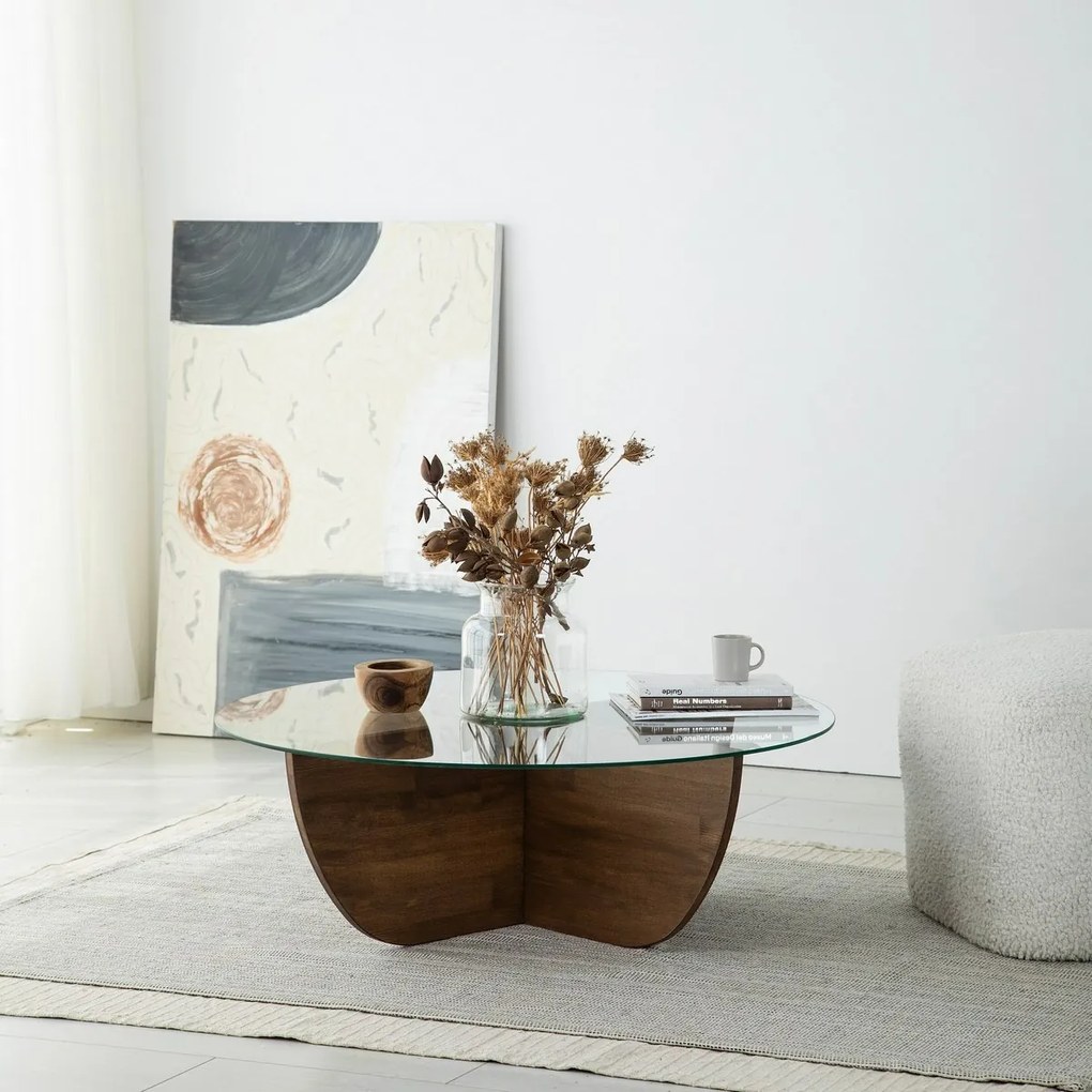 Stolik konferencyjny Lily Walnut
