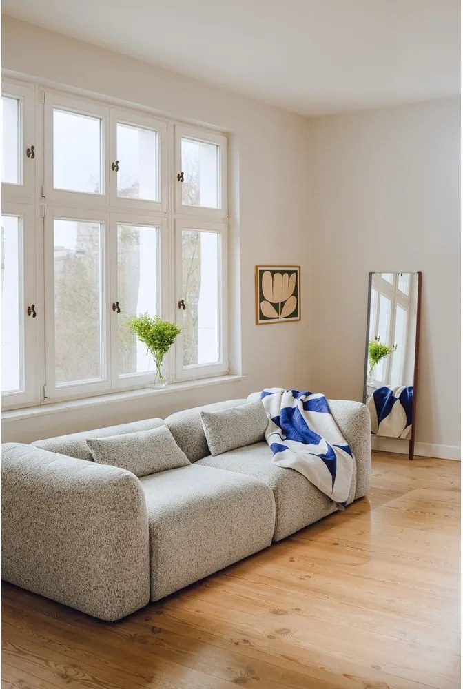 Niebiesko-kremowy koc 150x200 cm Tul – noo.ma