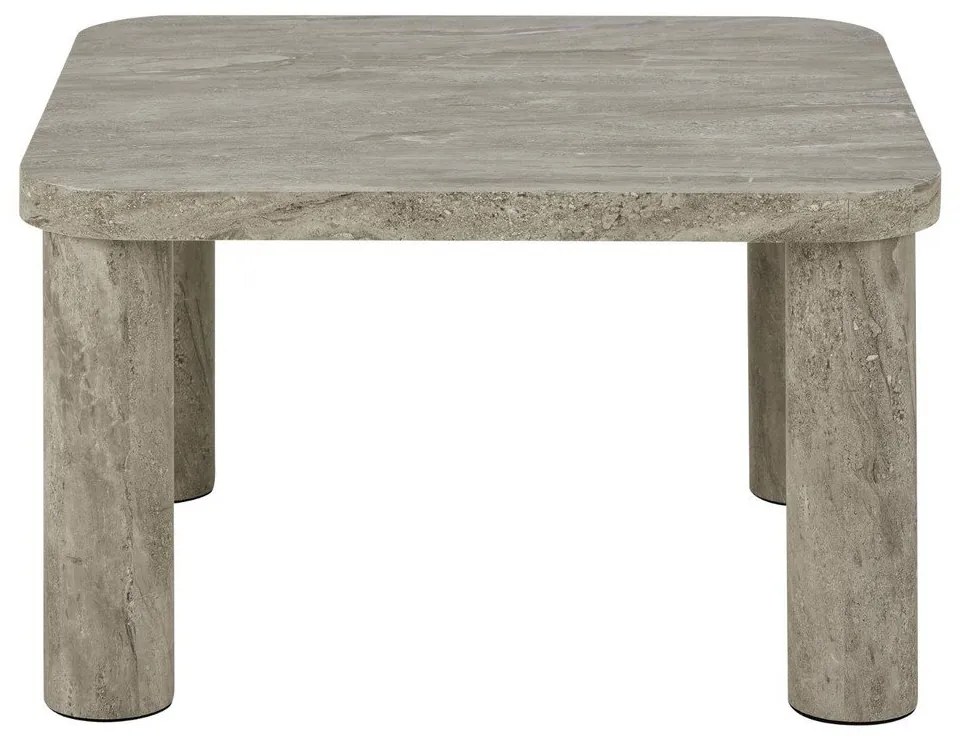 Jasnoszary stolik w dekorze marmuru 60x60 cm Solano – Actona