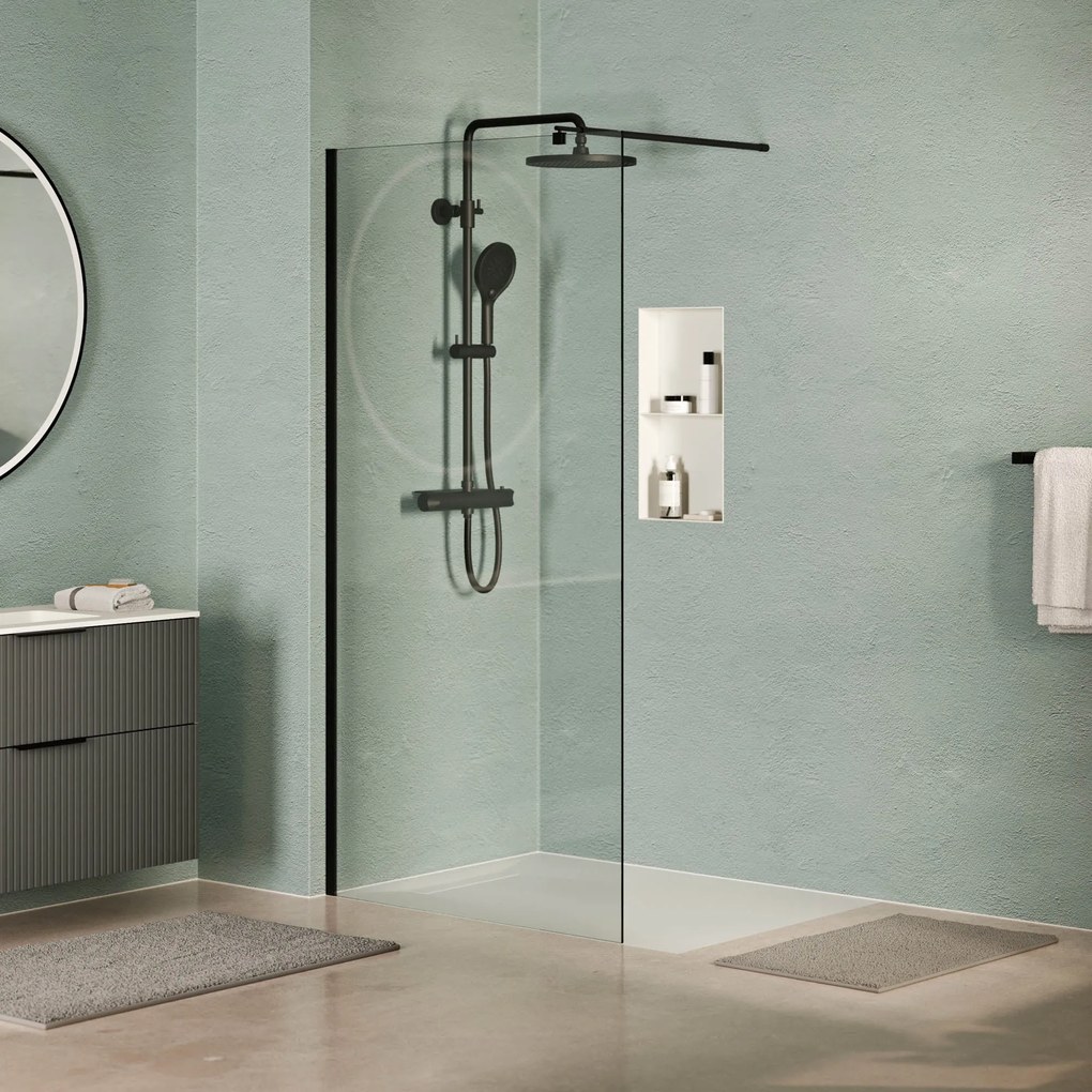 Walk-In Dusche EIRA - Klarglas 8 mm und 10 mm