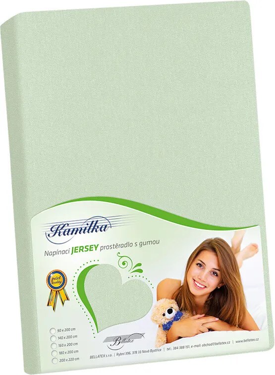 Bellatex prześcieradło Jersey szałwiowy