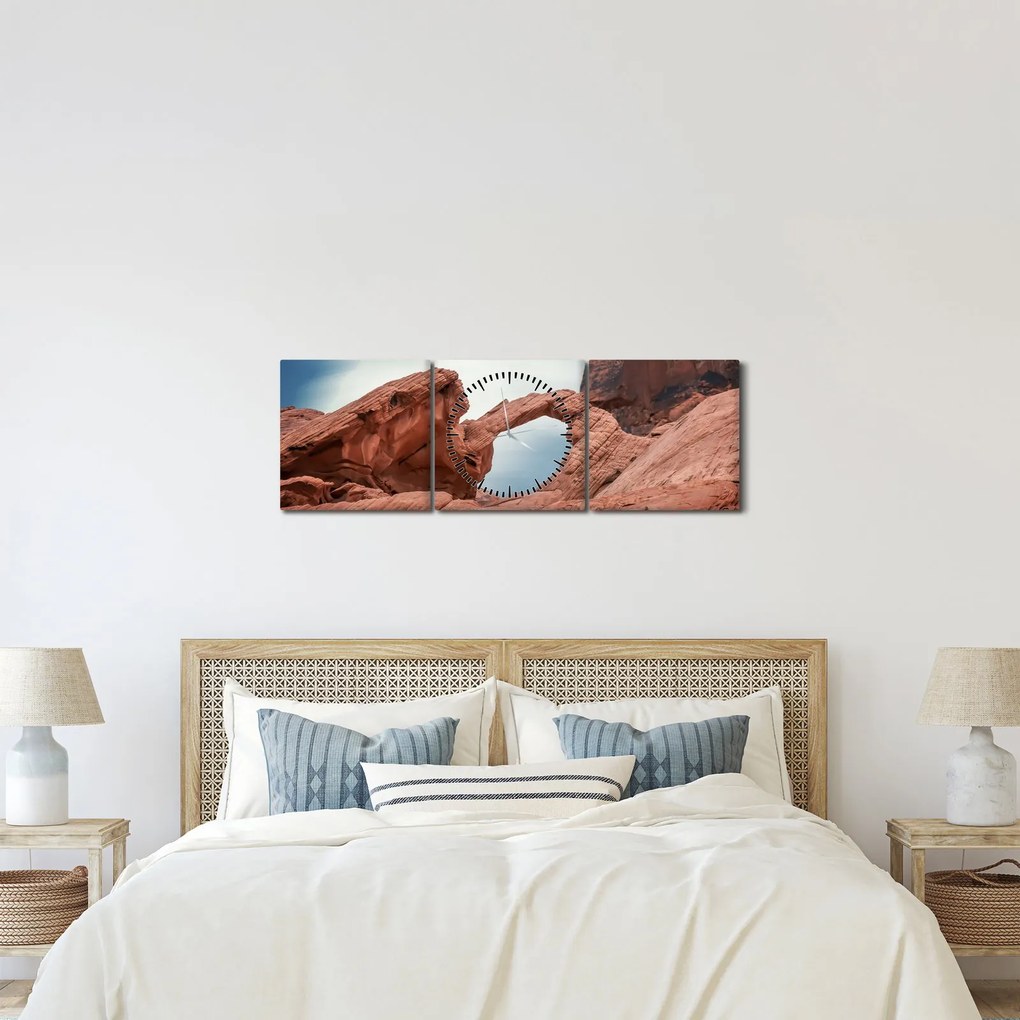 Obraz - Nevada (z zegarem) (90x30 cm)