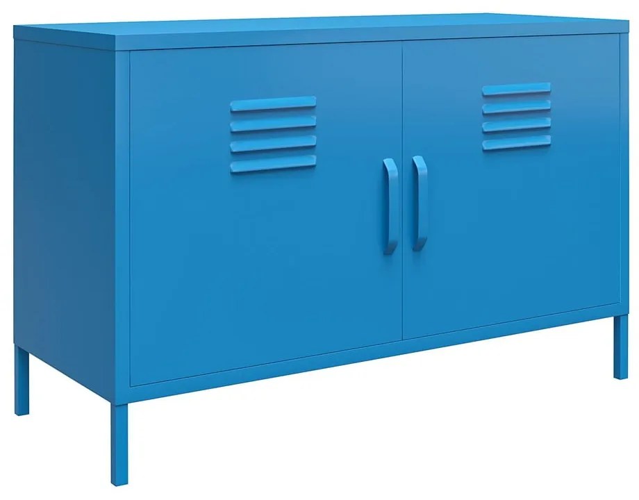 Niebieska metalowa szafka Novogratz Cache, 100x64 cm