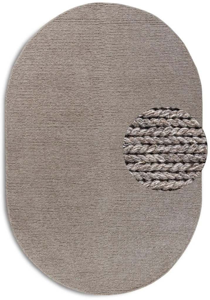 Dywan wełniany Villeroy & Boch beżowy owal 160 cm x 230 cm
