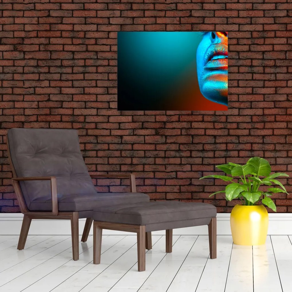Obraz - Błyszcząca twarz (70x50 cm)