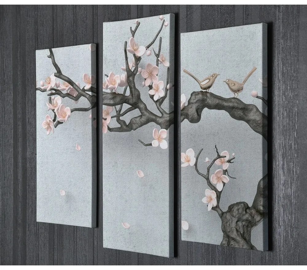 Obrazy zestaw 3 szt. Sakura – Wallity