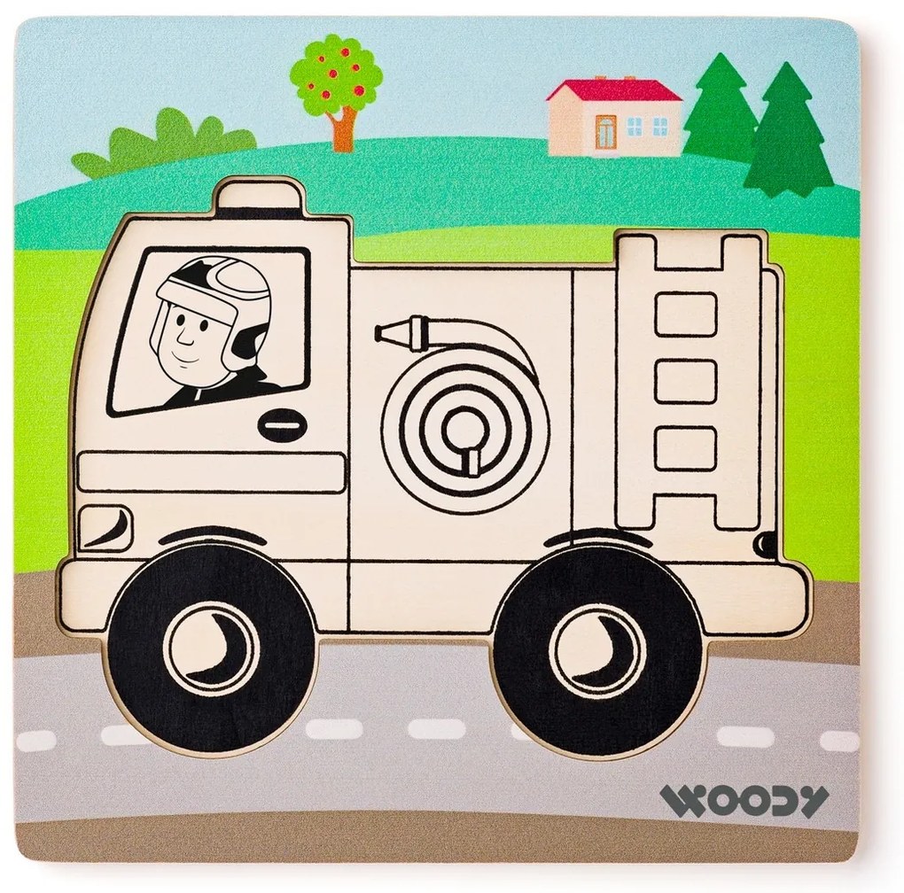 Woody Puzzle Baby Strażak