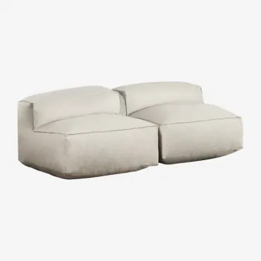 Dwuczęściowa Sofa Modułowa Dojans Kremowa Semoline - Sklum