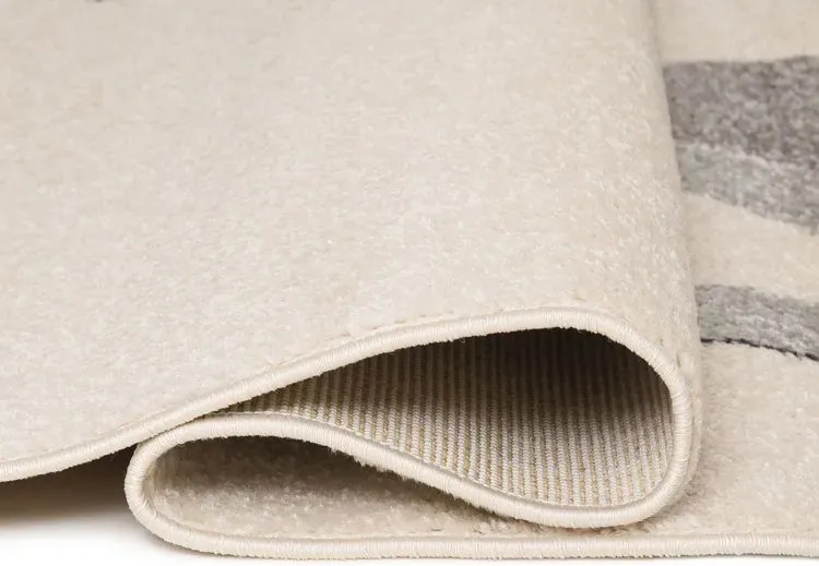 Biały dywan dziecięcy z 2 kotkami E3-A75