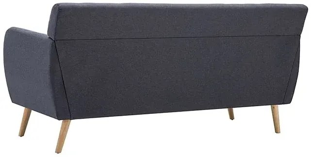 3-osobowa ciemnoszara sofa pikowana - Elia