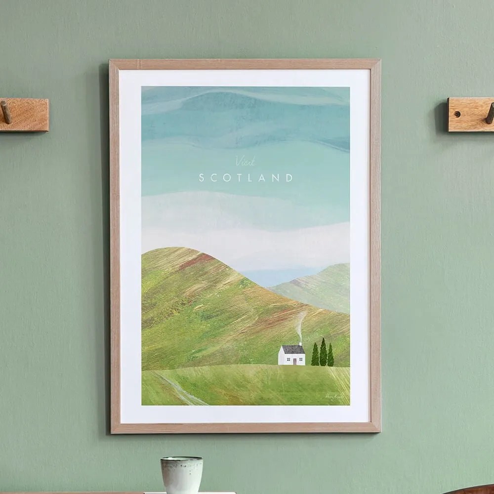 Plakat Travelposter Scotland, 30 x 40 cm