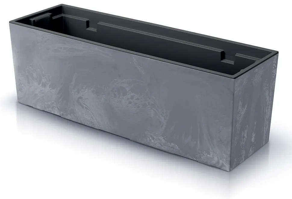 Doniczka ogrodowa 77 x 23,5 x 24,6 cm Urbi Case Beton Effect marengo PROSPERPLAST