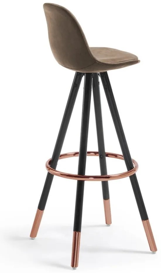 Brązowy hoker (wysokość siedziska 75 cm) Slad – Kave Home