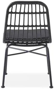 Popielate rattanowe krzesło tarasowe Z3-F23