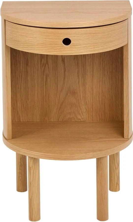 Szafka nocna w dekorze dębu w jasnym naturalnym kolorze Paron – Actona