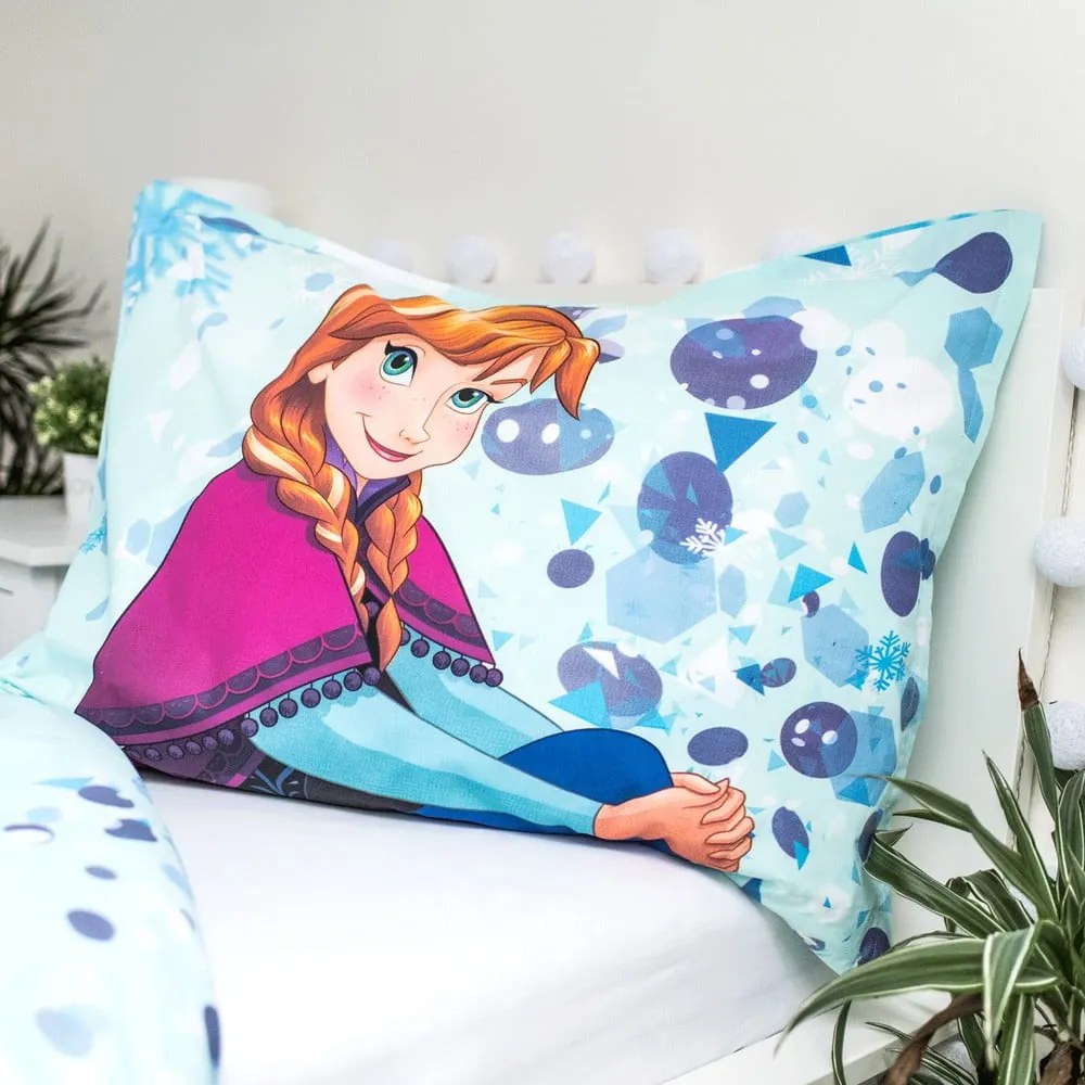 Dziecięca bawełniana pościel z fluorescencyjnym efektem Jerry Fabrics Frozen Glow, 140x200 cm