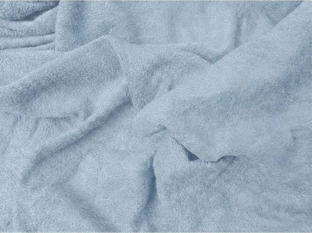 PrzytulneMieszkanie.pl Prześcieradło frotte EXCLUSIVE jasnoniebieskie 90 x 200 cm